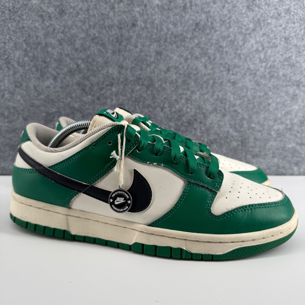 Nike Dunk Low Sneakers Mens 9.5 Green Lottery Pack Malachite DR9654-100